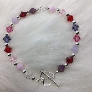 Sterling and Swarovski crystal bracelet